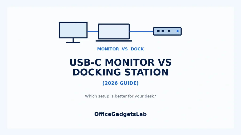 USB-C Monitor vs Docking Station: Which Setup Is Better? (2026)