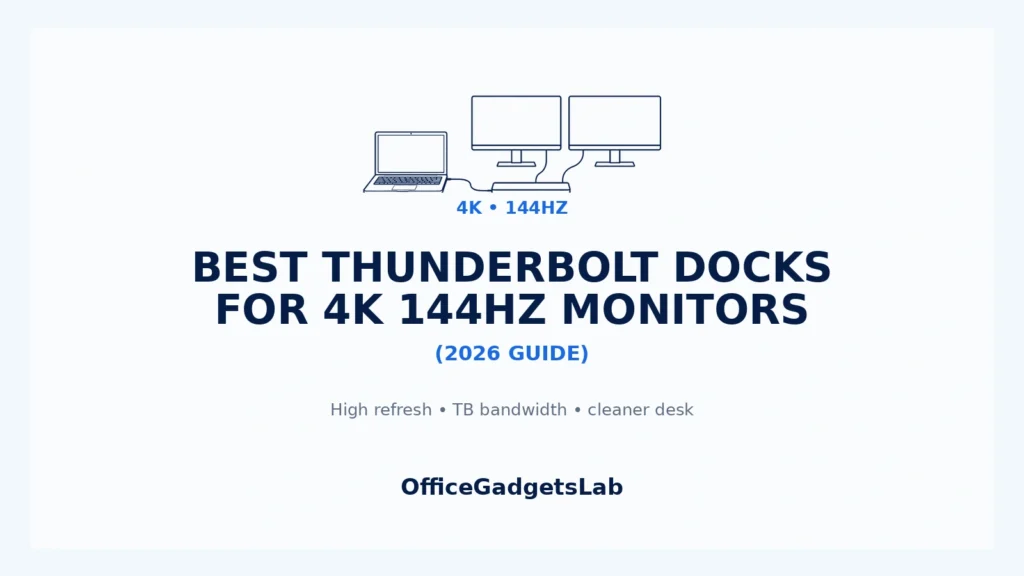 Best Thunderbolt Docks for 4K 144Hz Monitors (2026 Guide)