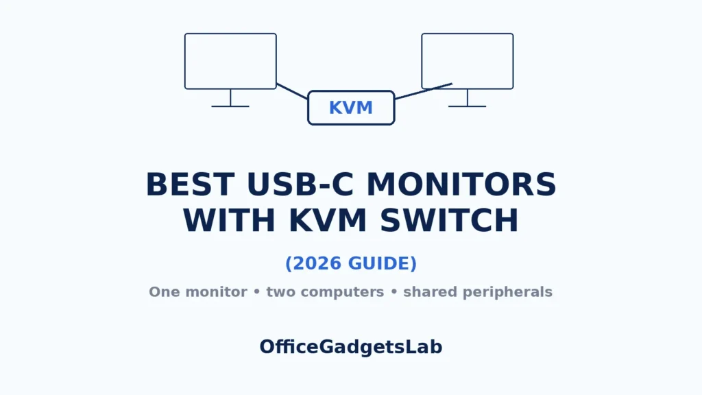 Best USB-C Monitors with KVM Switch (2026 Guide)