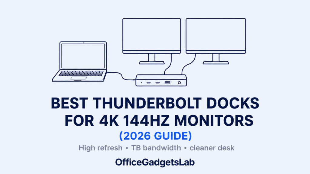 Best Thunderbolt Docks for 4K 144Hz Monitors (2026 Guide)