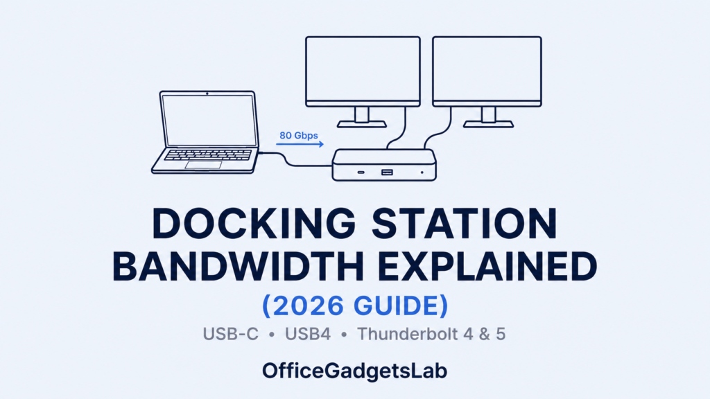 Docking Station Bandwidth Explained: USB-C, USB4, Thunderbolt 4 & 5 (2026)