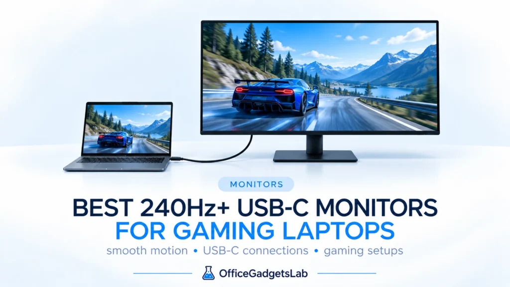 Best 240Hz+ USB-C Gaming Monitors for Laptops (2026 Guide)
