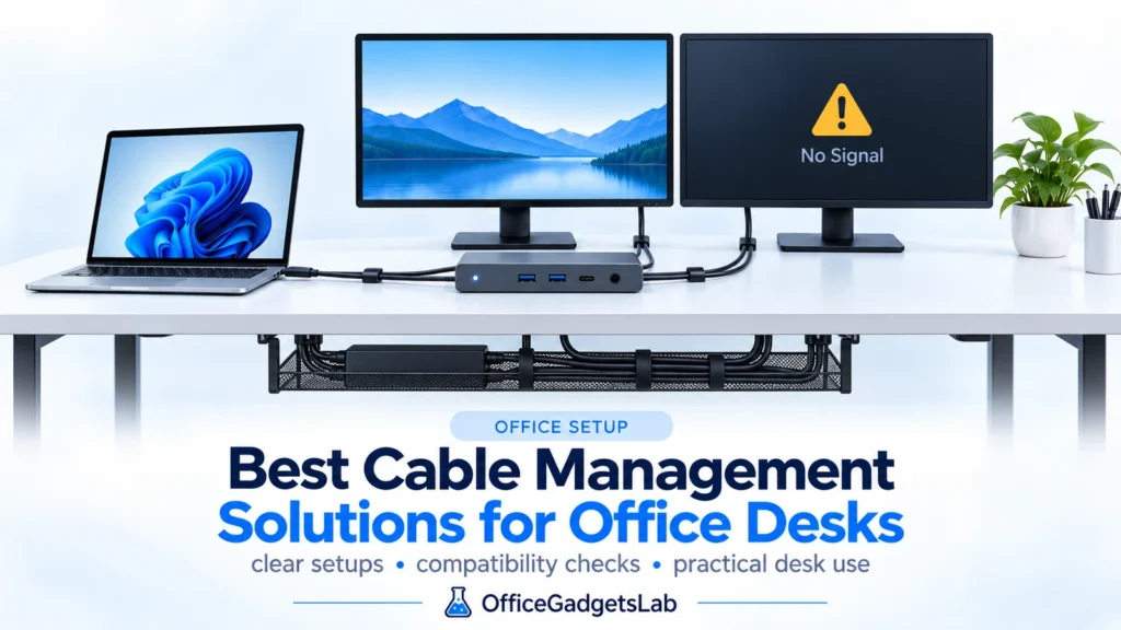 Best Cable Management Solutions for Office Desks