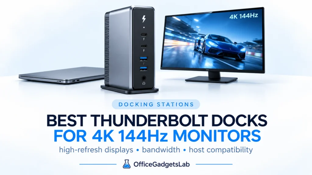 Best Thunderbolt Docks for 4K 144Hz Monitors (2026 Guide)