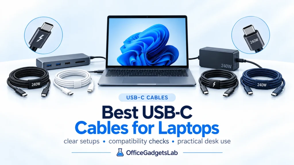 Best USB-C Cables for Laptops (100W, 240W & Thunderbolt) (2026)