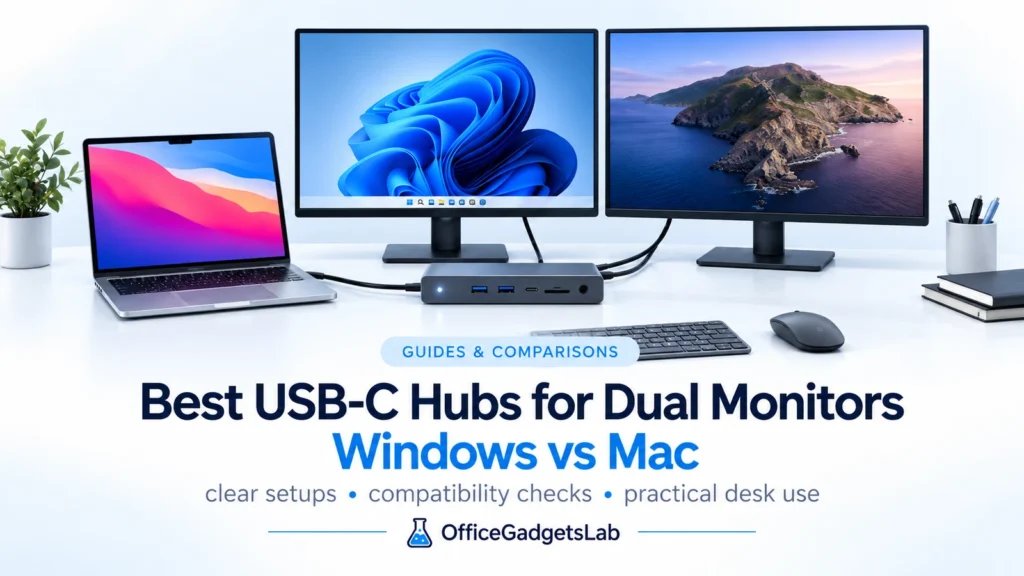 Best USB-C Hubs for Dual Monitors: Windows vs Mac (2026 Guide)