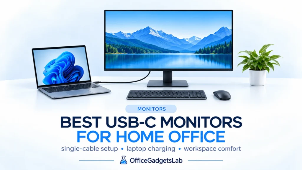Best USB-C Monitors for Home Office (2026 Guide)