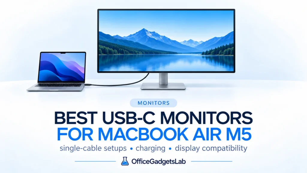 Best USB-C Monitors for MacBook Air M5 (2026 Guide)