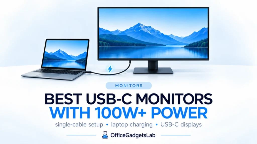 Best USB-C Monitors with 100W+ Power Delivery (2026 Guide)