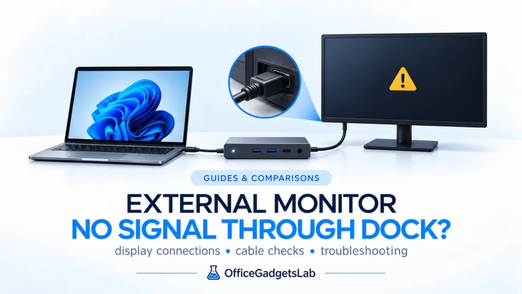 External Monitor No Signal Through Dock? Complete Fix Guide
