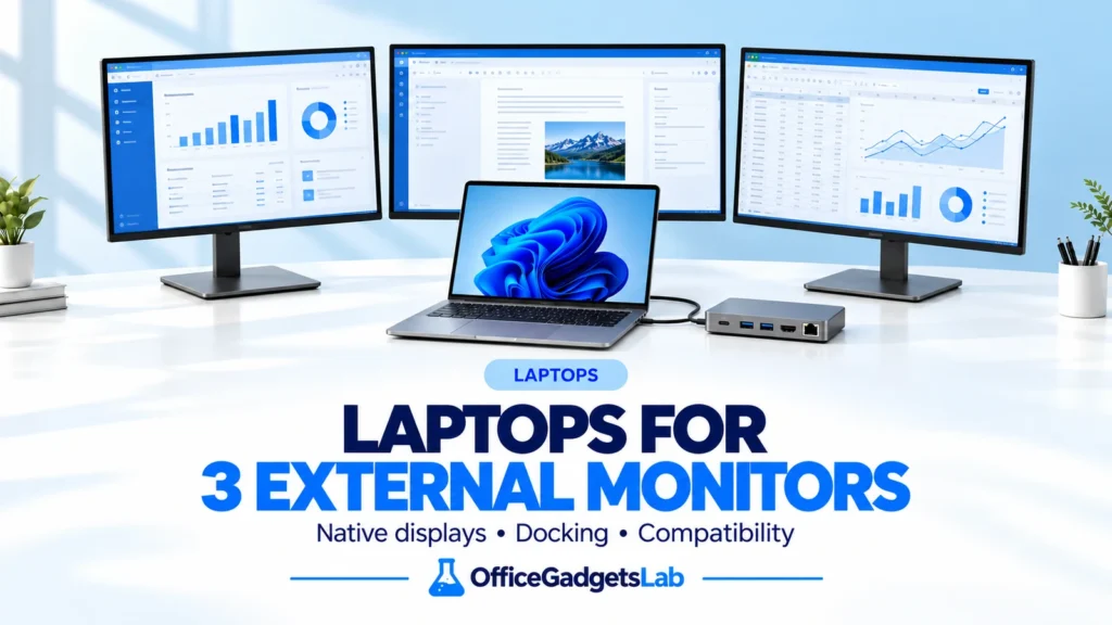 Best Laptops for Three External Monitors (2026 Guide)