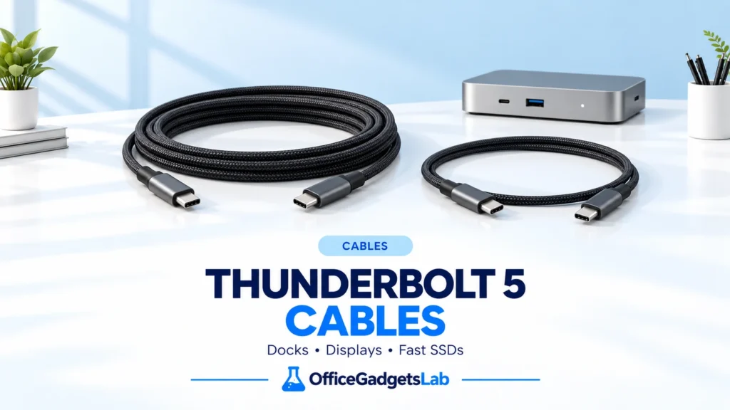 Best Thunderbolt 5 Cables for Docks and SSDs (2026 Guide)