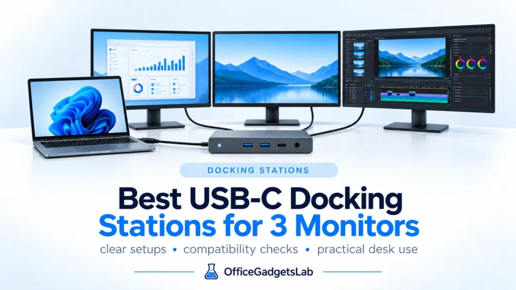 Best USB-C Docking Stations for 3 Monitors (2026)