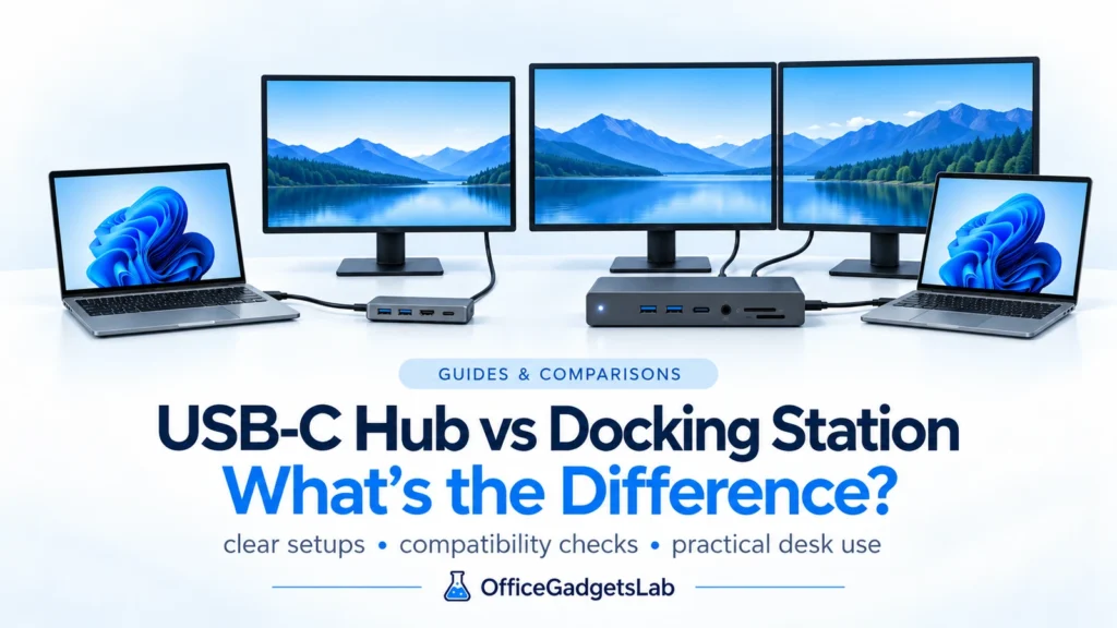 USB-C Hub vs Docking Station: What’s the Difference?